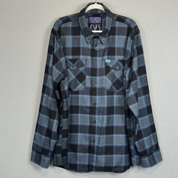 Dixxon Flannel Co Resilience Shirt Mens 2X Plaid Long Sleeve Button Up Pockets - Picture 1 of 12